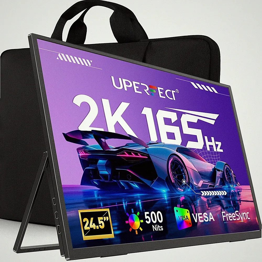 24.5" 2K Portable Monitor, 165Hz Gaming Monitor, 1ms FreeSync HDR IPS Large M...