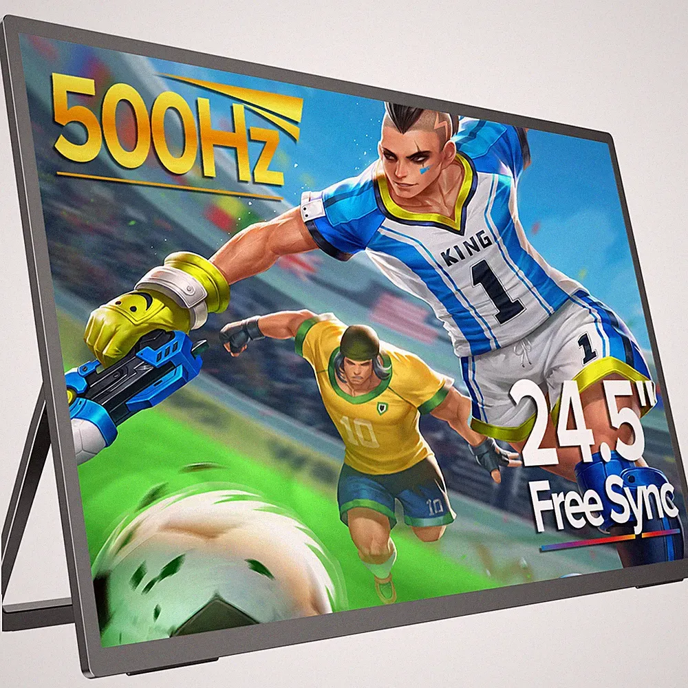 24.5" 500Hz Portable Gaming Monitor 1080P External Gaming Screen with DP1.4 Port