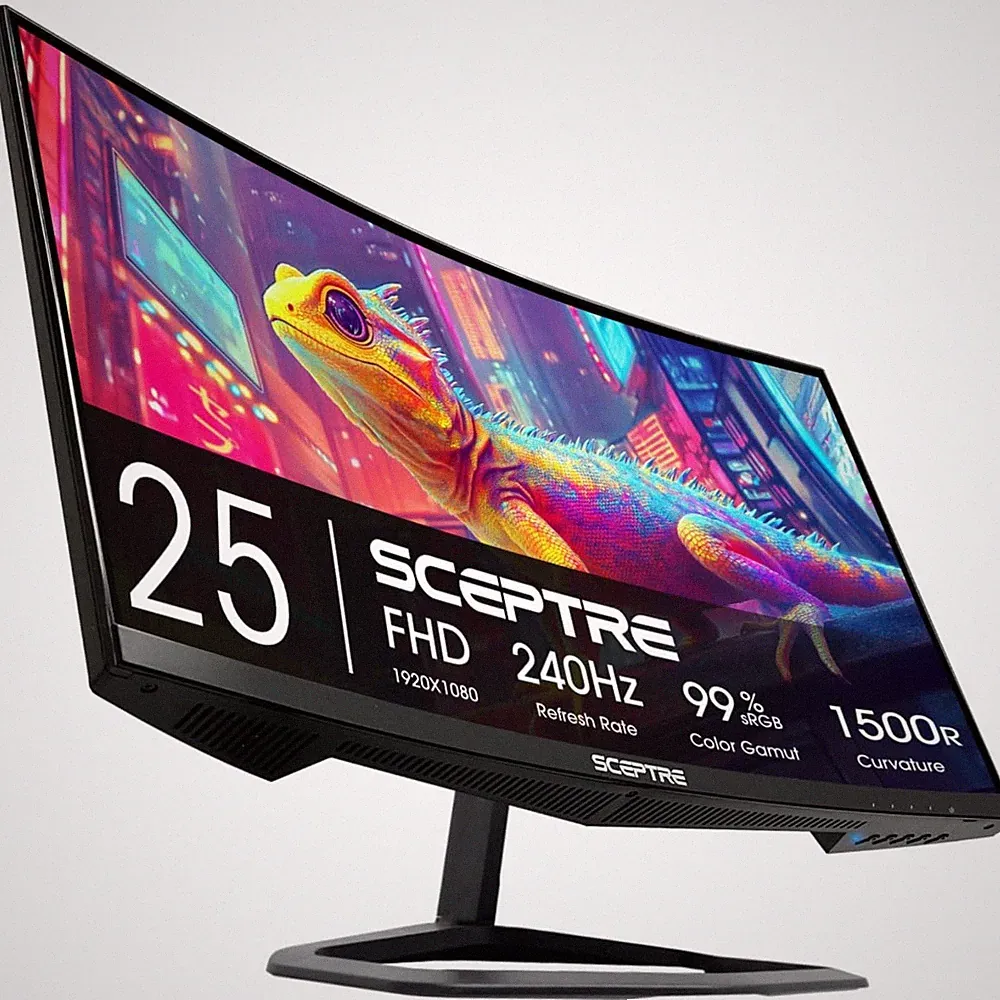 24.5" Curved Gaming Monitor 240Hz 1080p FreeSync