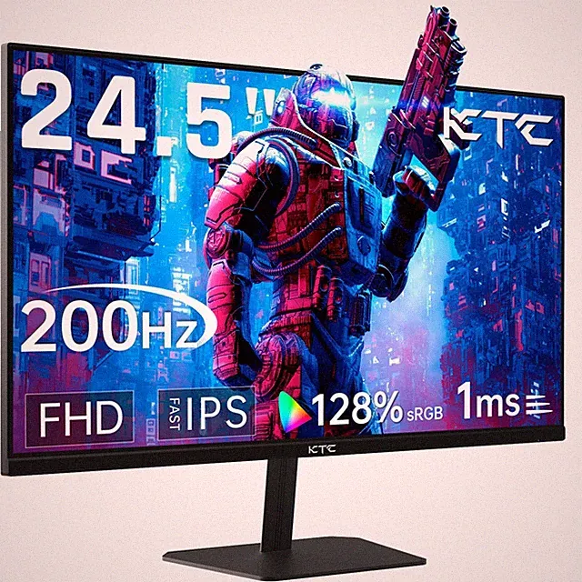 24.5" FHD Gaming Monitor 180Hz 1ms Fast IPS, HDR10, FreeSync, VESA Tilt, HDMI DP