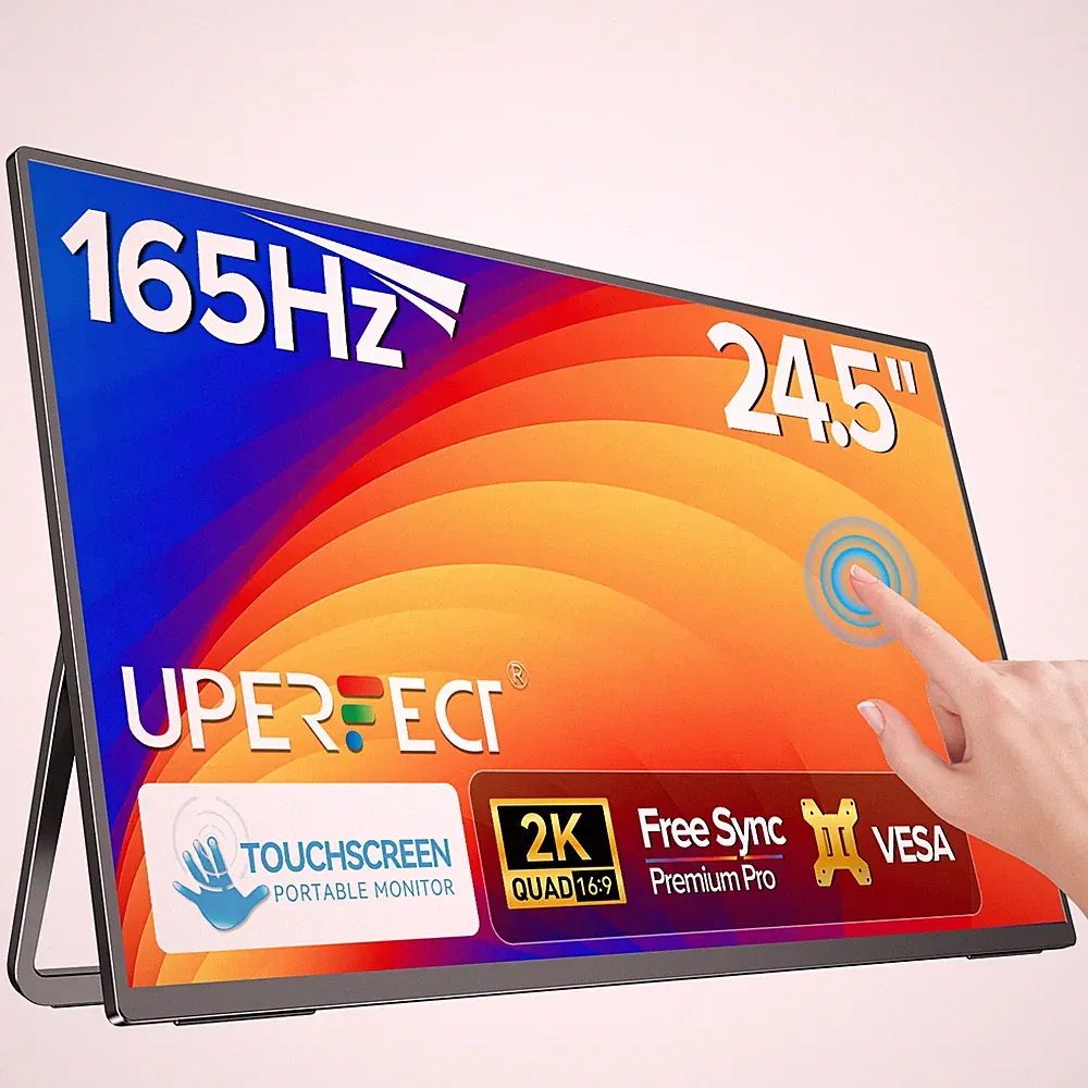 24.5 Inch 165Hz 2560x1440 Gaming Monitor Touchscreen Portable Monitor PC Screen