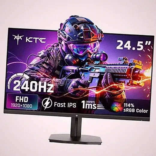 24.5 Inch 240Hz Gaming Monitor, FHD Computer Monitor Fast IPS, H25T7-A