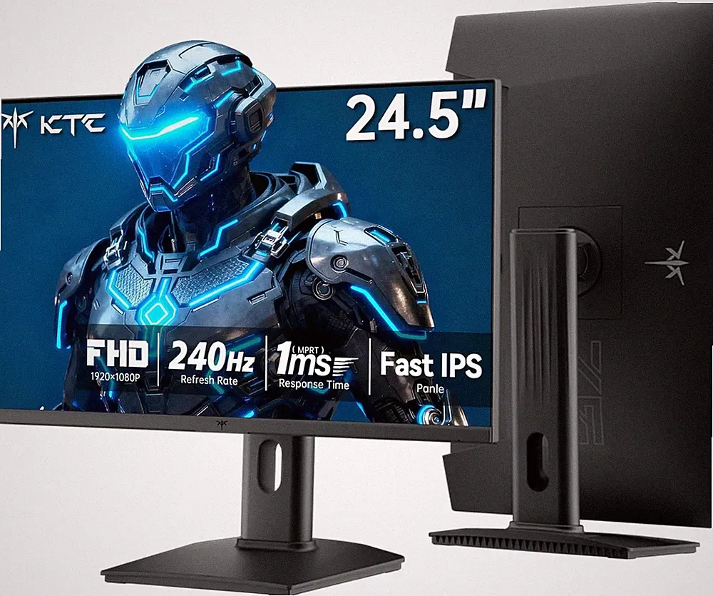 24.5 Inch 240Hz Gaming Monitor, FHD Computer Monitor Vertical 1080P, Fast IPS Pa