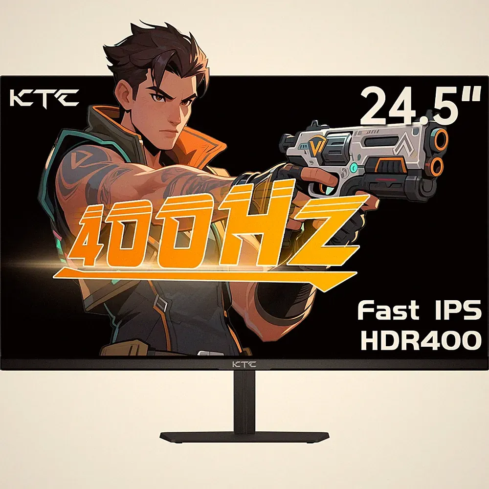 24.5 Inch 400Hz Gaming Monitor, FHD 1080P 240Hz Computer Monitor, Fast IPS, F...