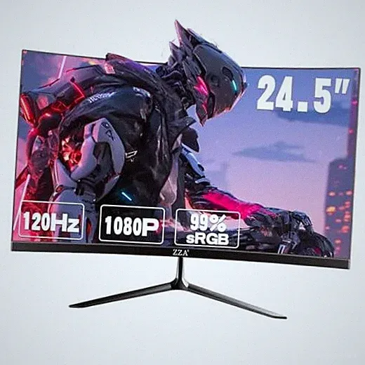 24.5 Inch FHD (1920x1080) 120Hz Curved Gaming Monitor, 3000R 24.5 inch