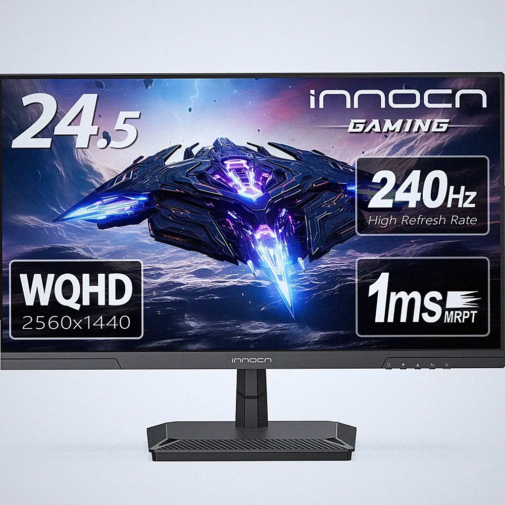 24.5 Inch Gaming Monitor 1440P 240Hz QHD 2K PC Desktop Gaming Screen Fast IPS...