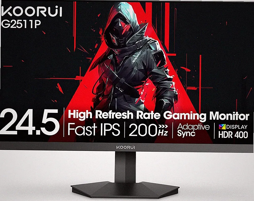 24.5 Inch Gaming Monitor 200Hz, 1Ms, FHD(1920 * 1080P) IPS Display, HDR400, 90%