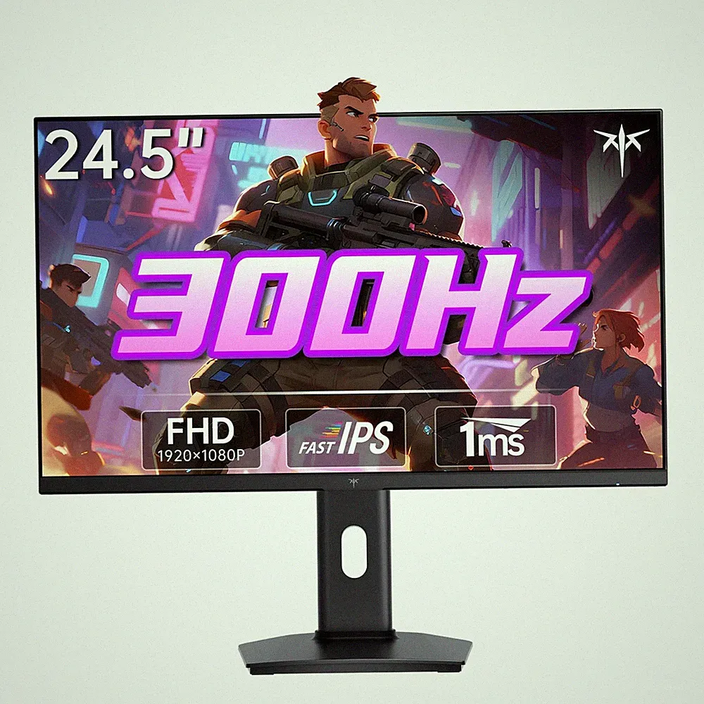 24.5 Inch Gaming Monitor 300Hz FHD 1080P IPS HDR H25Y7 KTC 240Hz Fast FreeSync