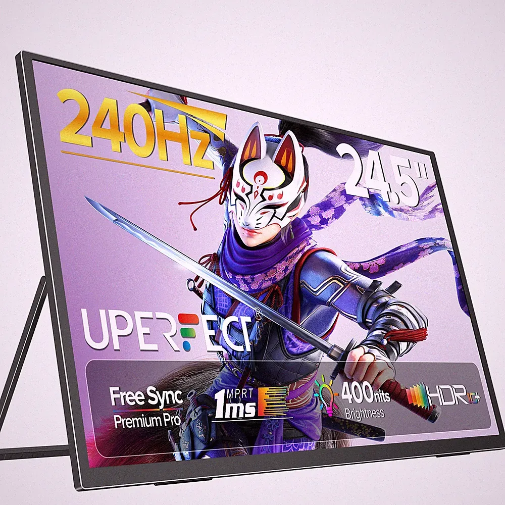24.5" Portable Monitor 240Hz Gaming Monitor USB C Monitor 1920x1080 PC Screen