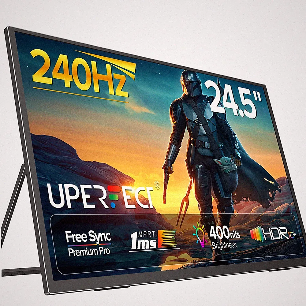 24.5" Portable Monitor Full HD 240Hz FreeSync Gaming Monitor for Switch PS5 Xbox