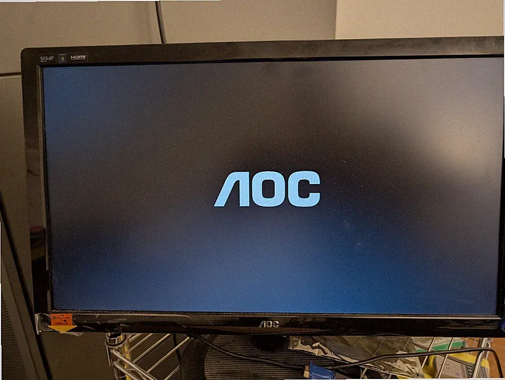 24" AOC 2436VW TFT24W80PS LCD WIDESCREEN FULL HD BLACK MONITOR W/STAND