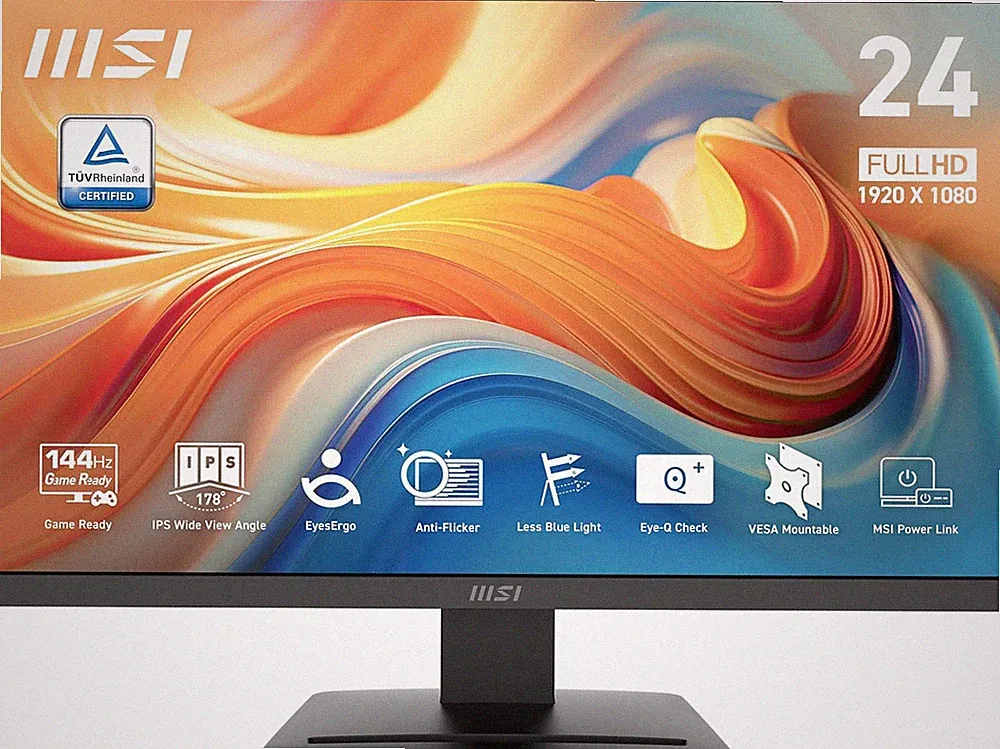 24" FHD Gaming Monitor 144Hz, HDR, 1ms, VESA, HDMI, Slim Bezel, Black