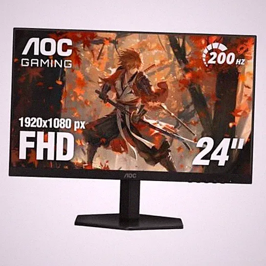 24" Gaming Monitor FHD 200Hz IPS NVIDIA G-SYNC Compatible 0.3ms 24" 200Hz