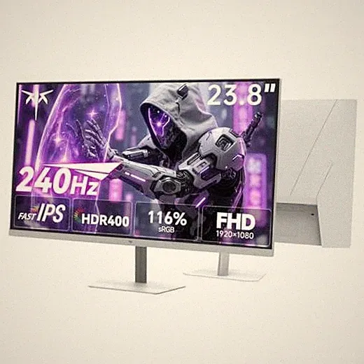 24 Inch 240Hz Gaming Monitor, 1080P Computer Monitor Fast IPS, H24F7