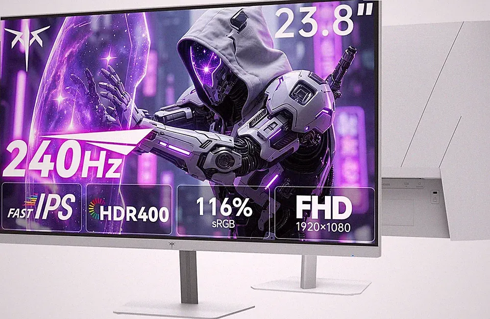 24 Inch 240Hz Gaming Monitor,1080P PC Computer Monitor FHD, Fast IPS Panel, HDR