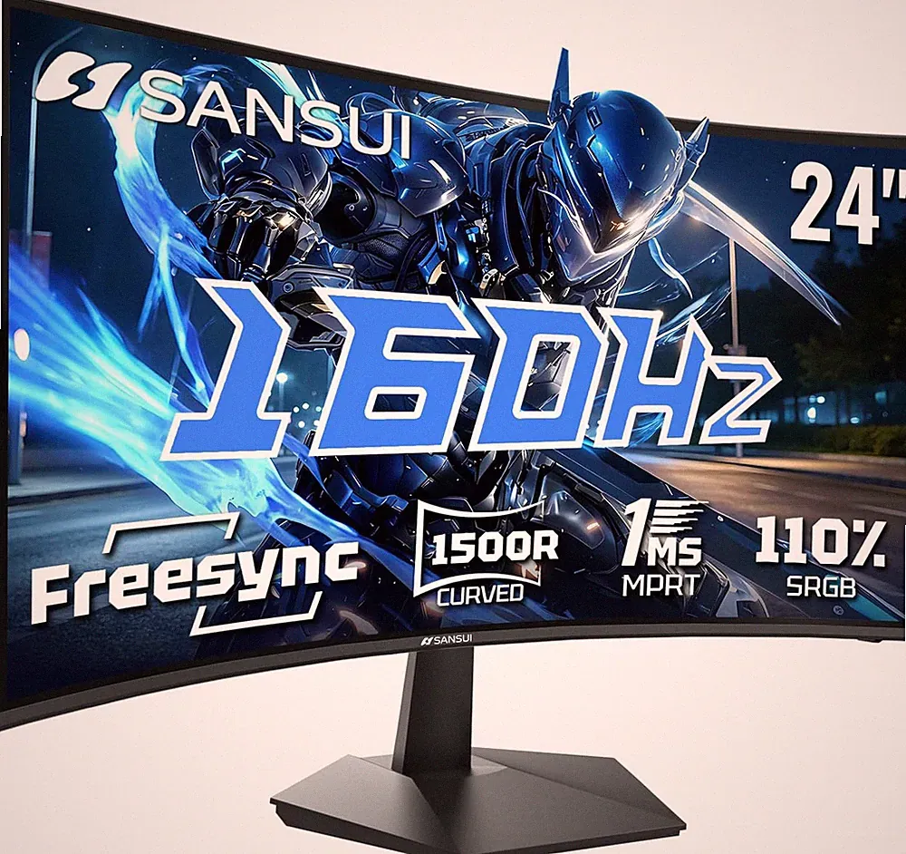 24 Inch Curved 160Hz Gaming Monitor,1500R Curved Gaming Monitor