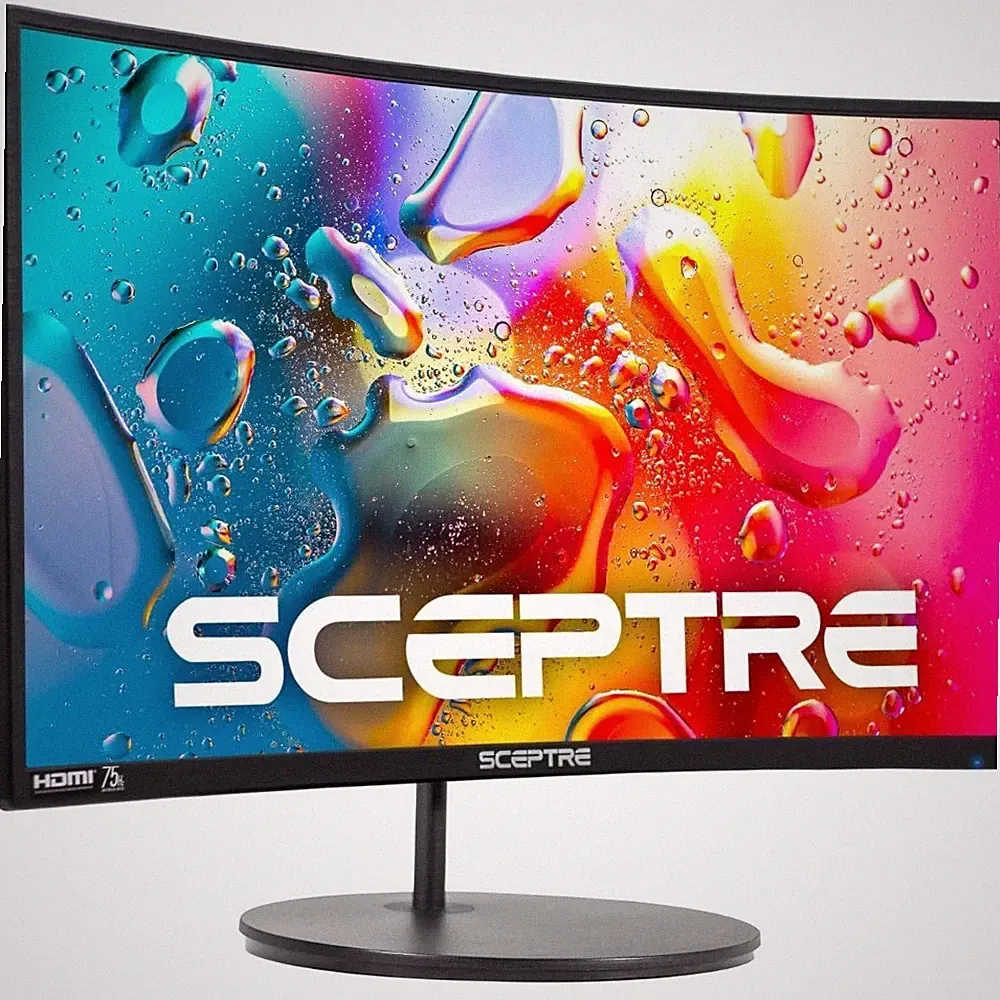 24 Inch Curved Gaming Monitor 1080p Full HD 1500R 98% sRGB VGA Built-in