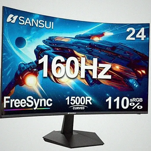 24 Inch Curved Gaming Monitor up to 160Hz MPRT 1ms Computer Monitor 24.01