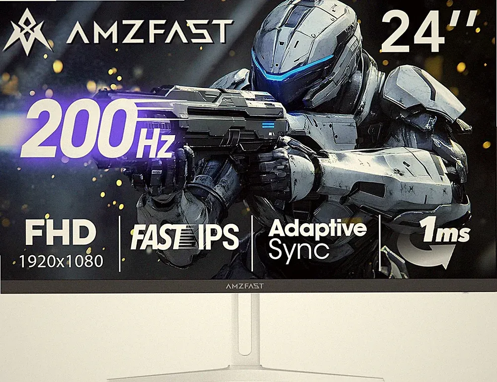 24 Inch Gaming Monitor 200Hz FHD 1080P Fast IPS Computer Monitor, 110%