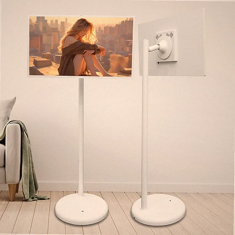 24-INCH PORTABLE SMART TV MONITOR Rolling Stand Touchscreen Android Television