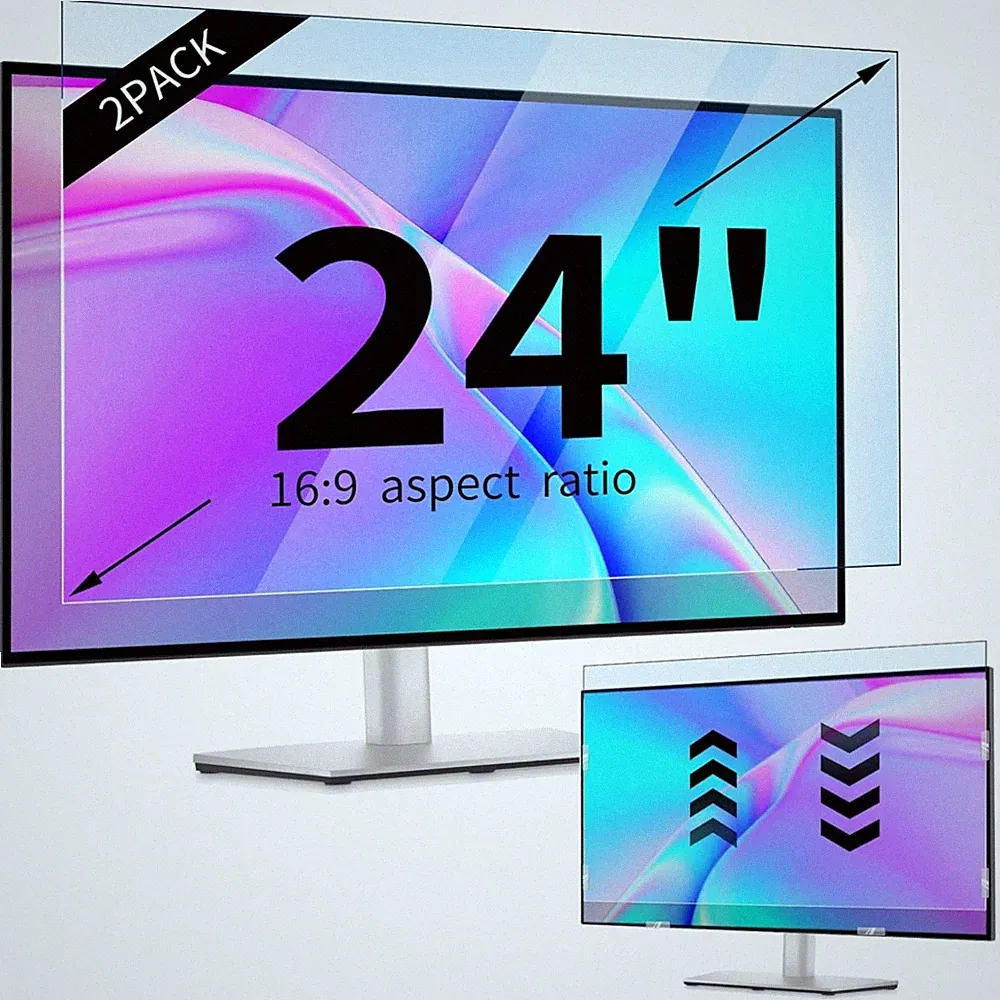 24" Monitor Blue Light Filter, Anti-UV Protection