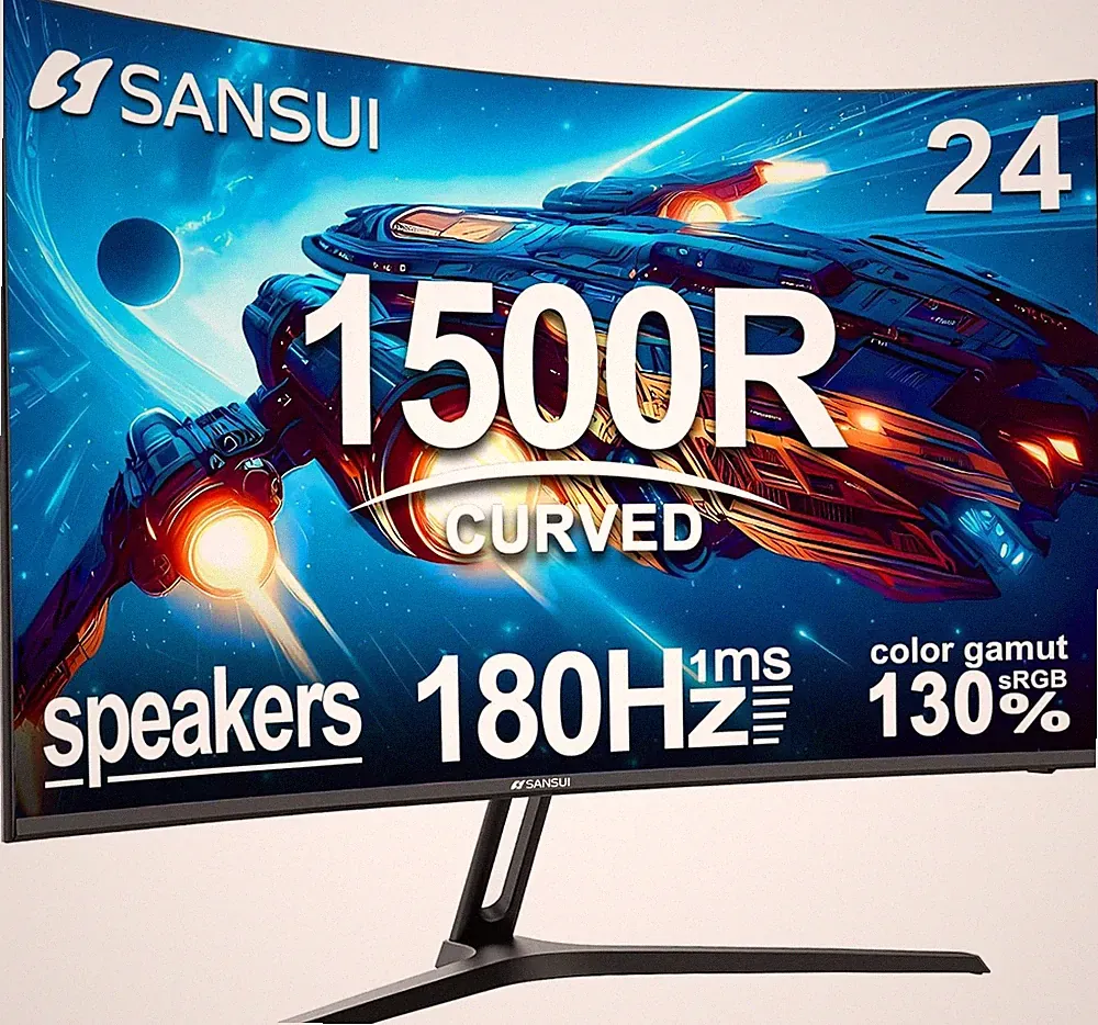 24" SANSUI Curved Gaming Monitor180 Hz