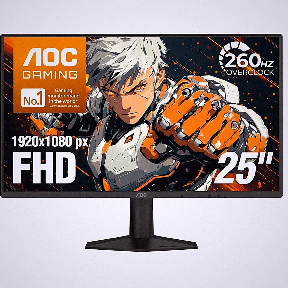 25" Gaming Monitor FHD 260Hz Overclocked IPS GSYNC Compatible, 25G51Z