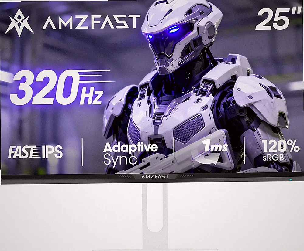 25 Inch White Gaming Monitor 320Hz/300Hz/240Hz, FHD 1080P 1Ms Fast IPS Monitor