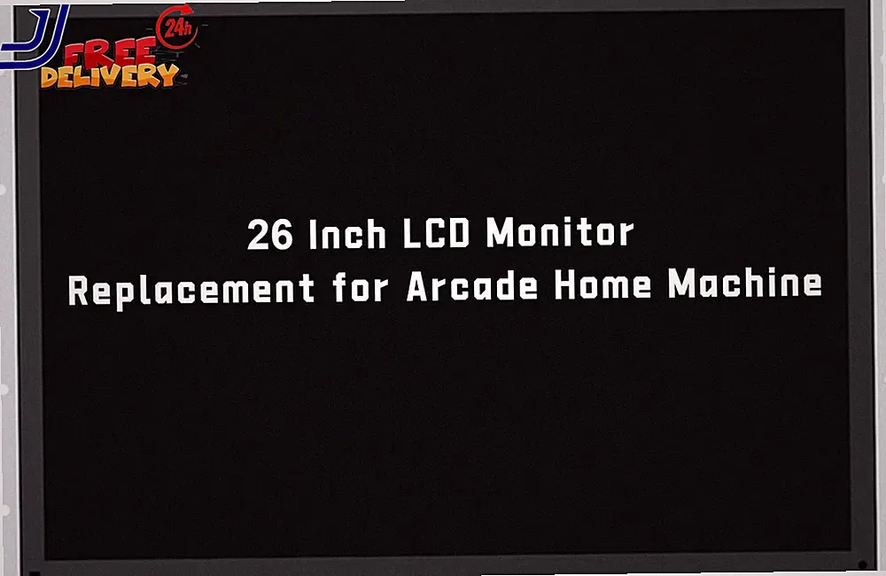 26 Inch Arcade Monitor 4:3 Ratio LCD Gaming Monitor for HDMI/VGA/CGA/EGA