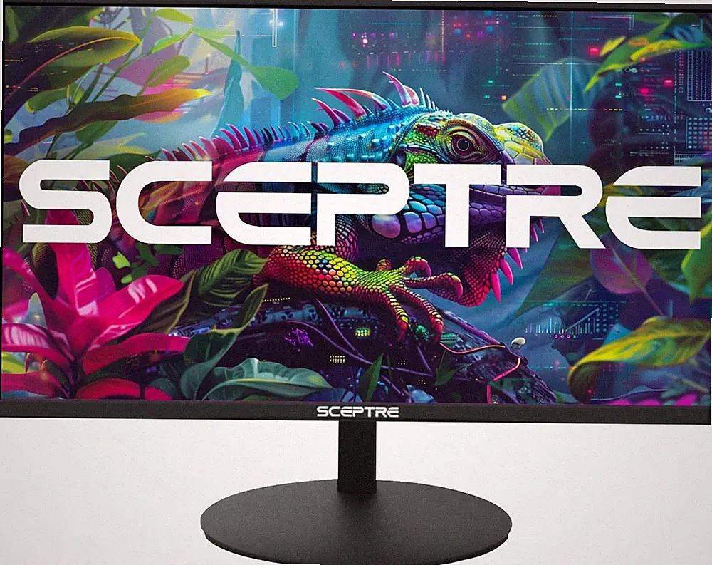 27" 1080P LED Monitor, 99% sRGB, HDMI/VGA, Built-In Speakers, Black