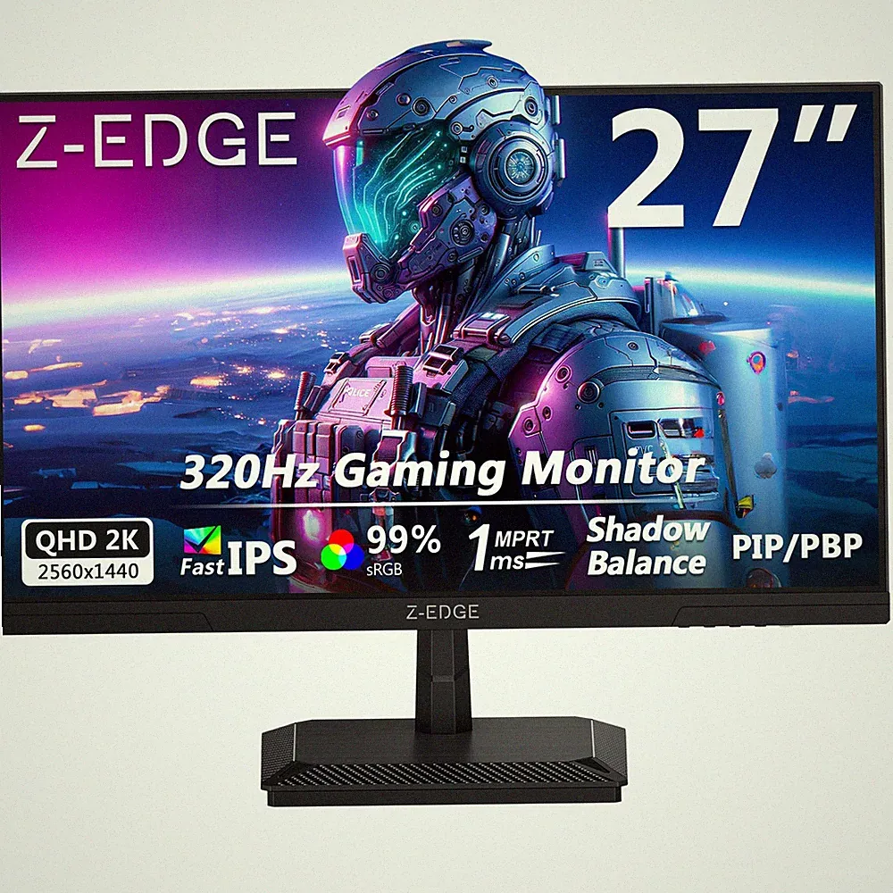 27" 2K 2560x1440 320Hz 1ms Fast IPS Gaming Monitor, 16.7M Colors, sRGB 99%