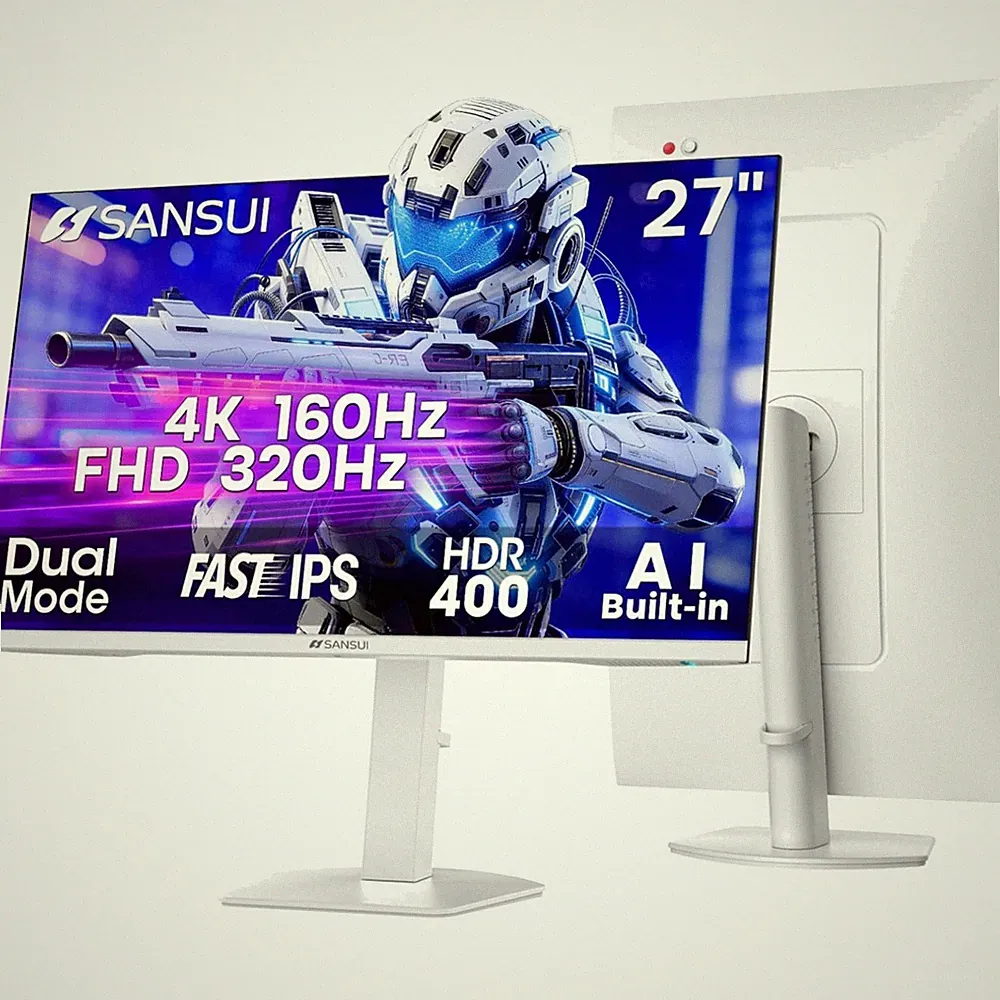 27" 4K Gaming Monitor, UHD 160Hz or FHD 320Hz Dual Mode PC Monitor- Fast IPS...