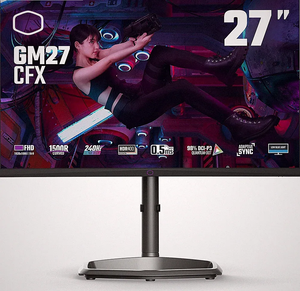 27" Curved 240Hz FHD Gaming Monitor, 0.5ms, Adaptive Sync, VESA Mount
