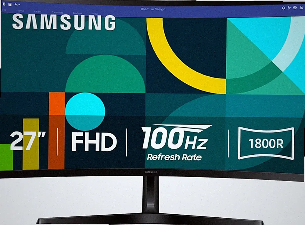 27" Essential S3 (S36GD) Series FHD 1800R Curved Computer Monitor, 100Hz, Game M