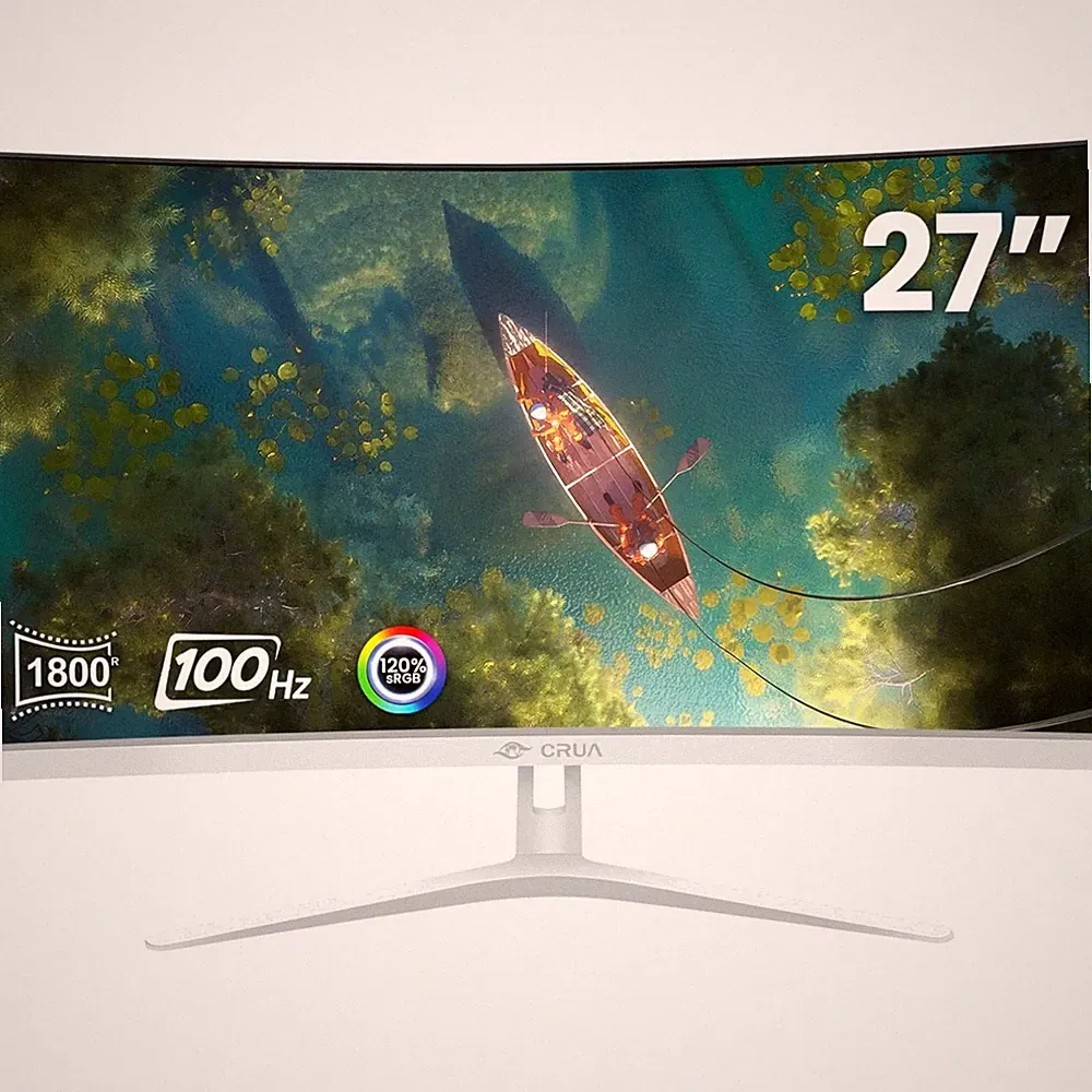 27" FHD 100Hz Curved White Monitor | 1800R VA