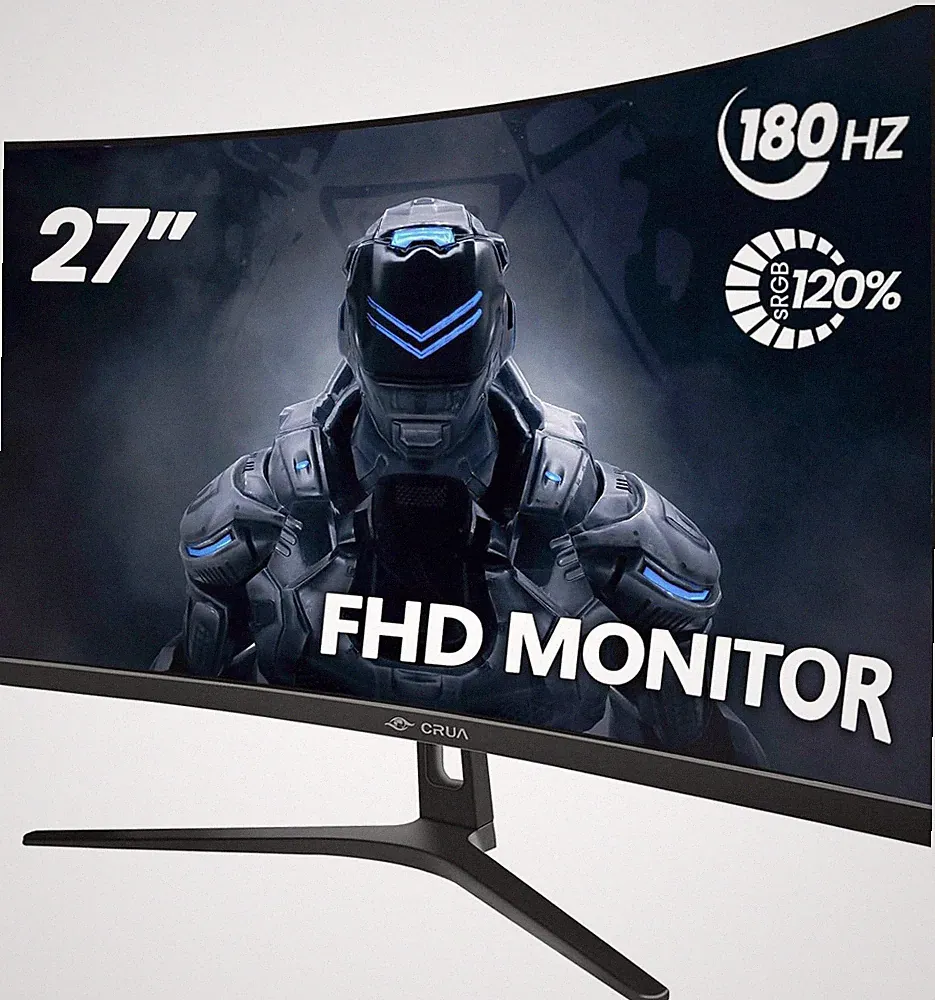 27" FHD 1080P 180Hz Curved Gaming Monitor, 1800R, AMD Freesync, Black | VA Scree
