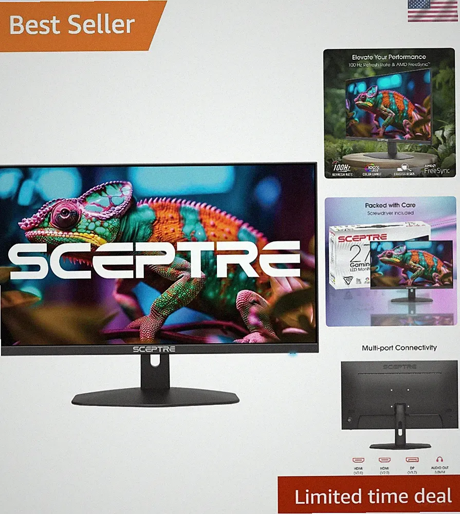 27'' Frameless Gaming Display - 100Hz Refresh Rate, Dual HDMI, Blue Light Filter