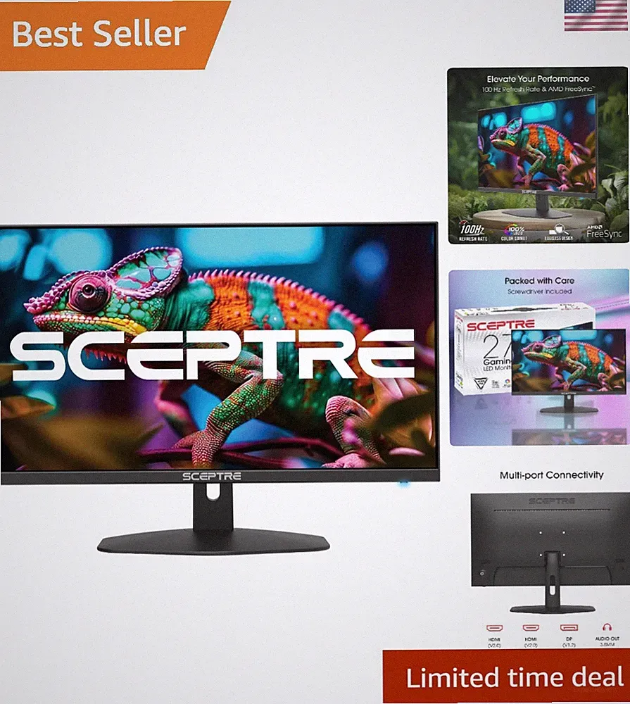 27" Gaming Monitor - 100Hz, 1ms Response, VESA Mountable, Blue Light Filter