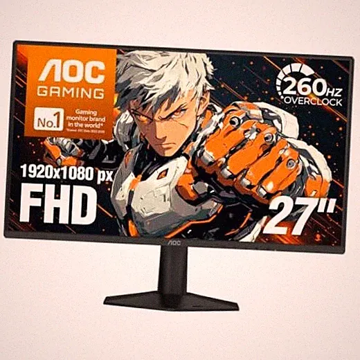 27" Gaming Monitor FHD 260Hz Overclocked NVIDIA G-SYNC Compati. 27" FHD 240Hz