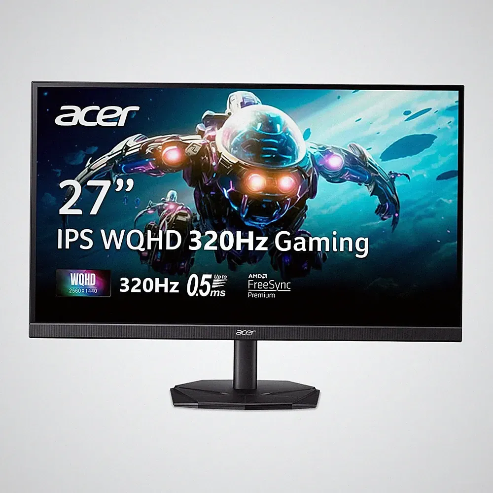 27 Gaming Monitor QHD 2560x1440 IPS 320Hz Acer Nitro KG271U F3bmiipx 27in