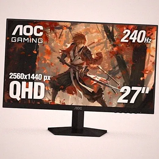 27" Gaming Monitor QHD 260Hz Overclocked IPS NVIDIA G-SYNC 27" 240Hz IPS