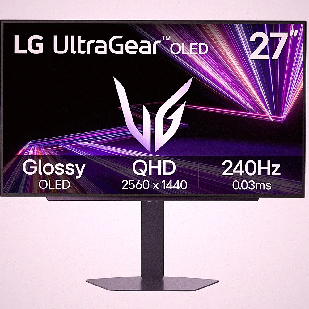 27 Gaming Monitor QHD 2650x1440 OLED 240Hz 0.03ms G Sync LG GX704A-B 27GX704A-B
