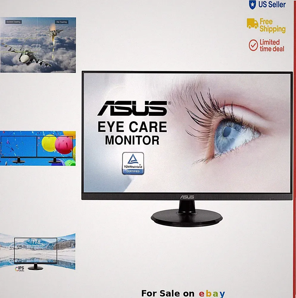 27 Inch 1080P Monitor 75Hz IPS Full HD Eye Care Display Flicker Free Low Blue