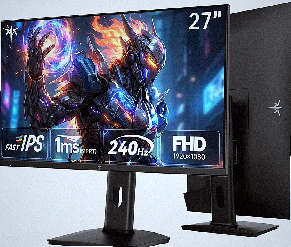 27 Inch 240Hz Gaming Monitor - 1080P Computer Monitor Fast IPS FHD, Adaptive Syn
