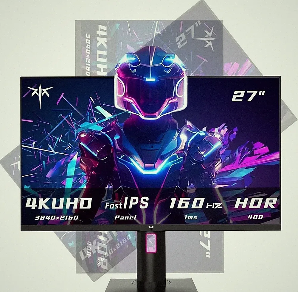 27 Inch 4K Gaming Monitor, UHD 160Hz/144Hz 1ms Fast IPS Monitor, Freesync/G-S...