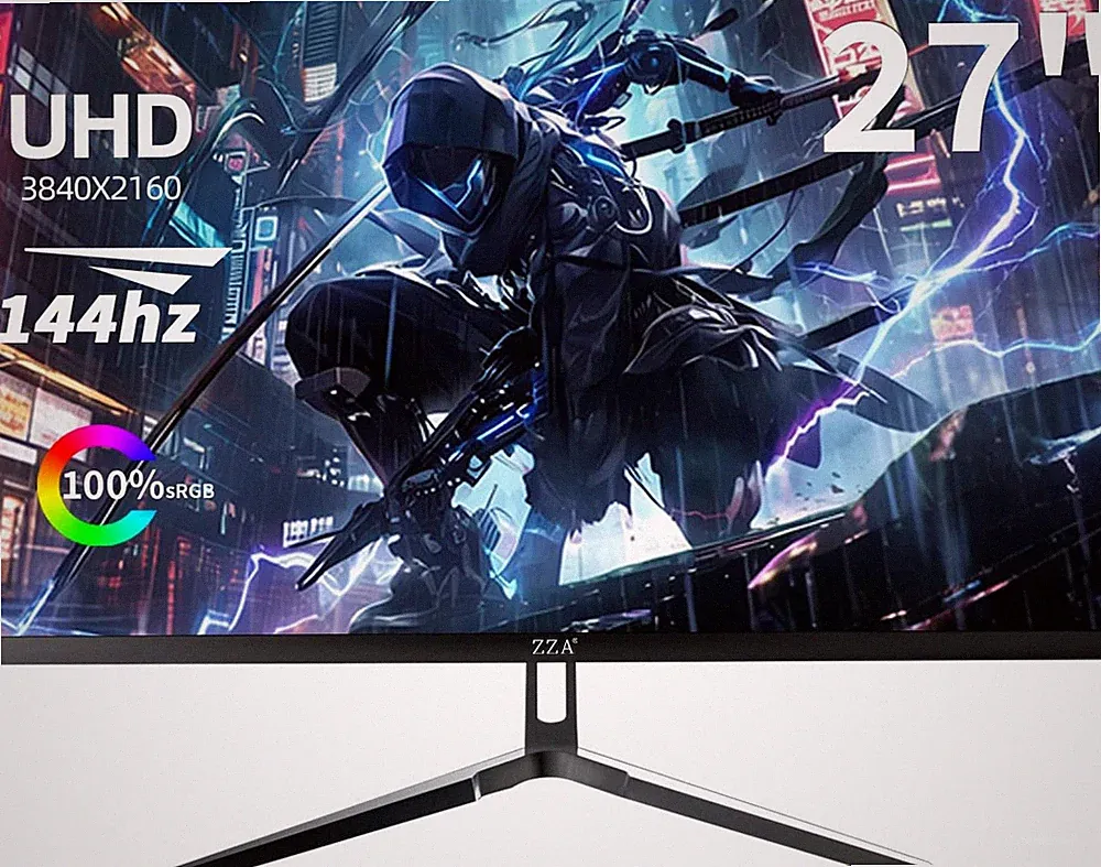 27 Inch 4K Gaming Monitor,Uhd(3840X2160) 4K 144Hz Flat Monitor, Adaptive Sync,Hd