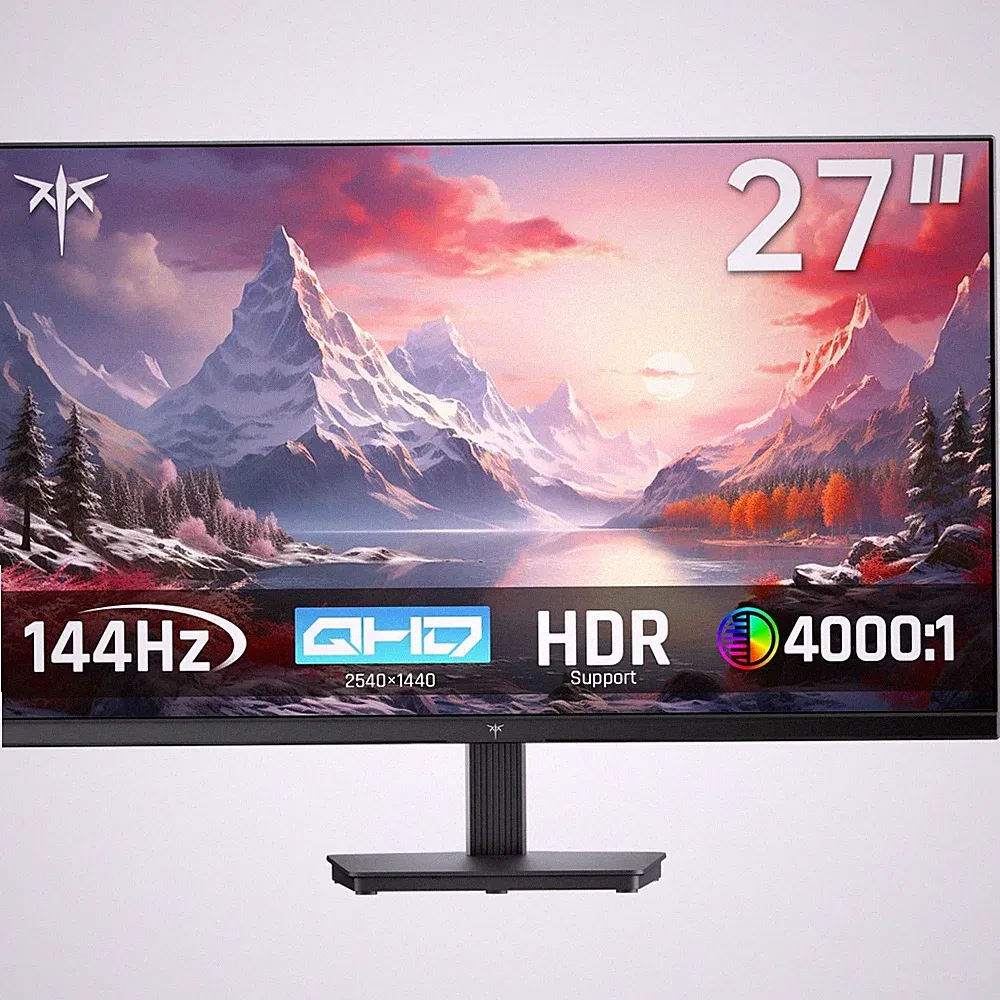 27 Inch Computer Monitor, 2K 100Hz Gaming Monitor, 1440P Frameless Eye Care PC