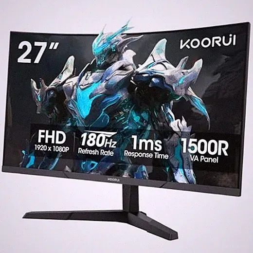 27 Inch Curved Gaming Monitor 180Hz FHD 1080P, 1500R 27inch 180Hz/FHD/Curved