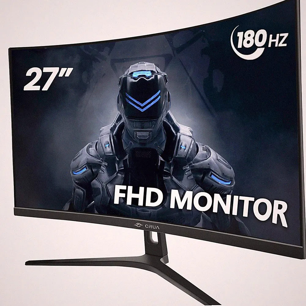 27 Inch Curved Monitor 180Hz FreeSync Gaming Monitor 1800R Eye Care Technology