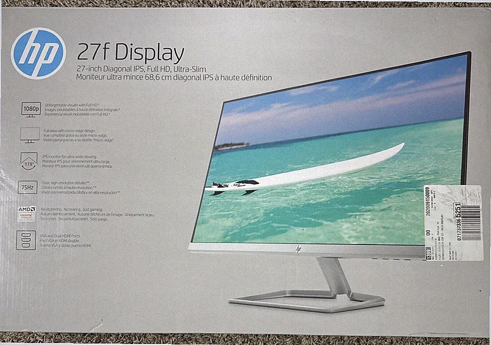27-inch Diagonal IPS, Full HD, Ultra-Slim